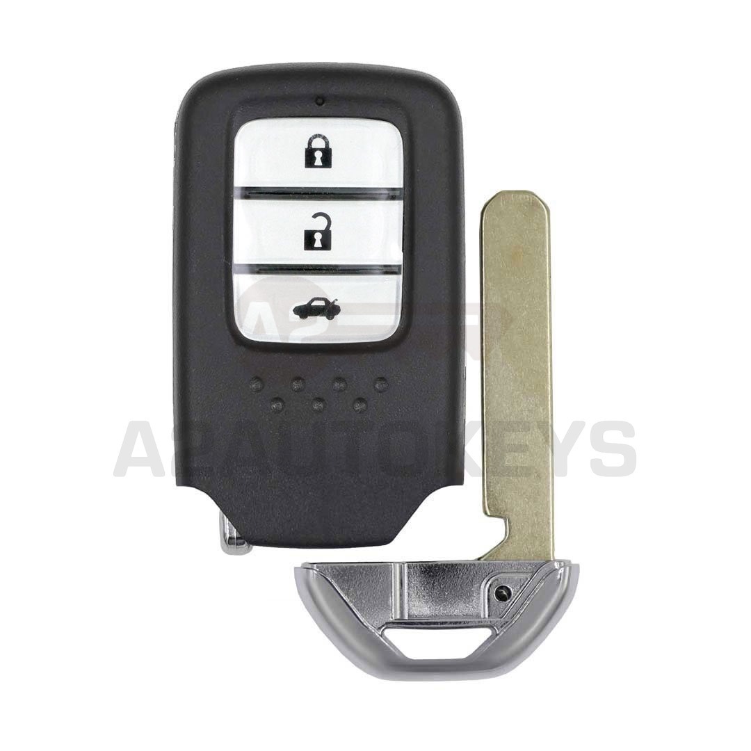 Honda Smart Remote Key Shell 3 Buttons Sedan Trunk