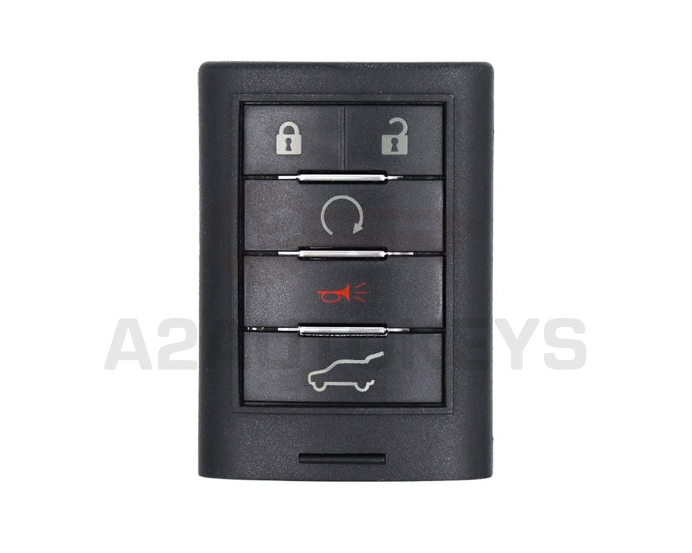 Cadillac 2012 Smart Remote Key Shell 5 Buttons With Laser Blade