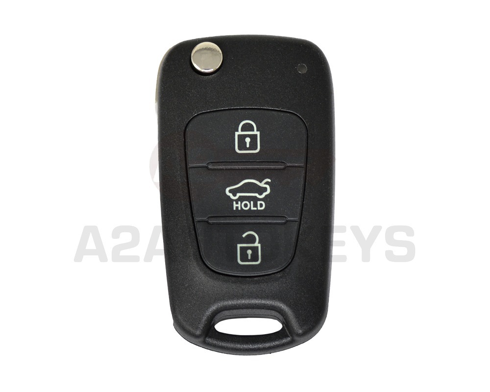 Hyundai Flip Remote Key Shell 3 Buttons TOY48 Blade Sedan Type
