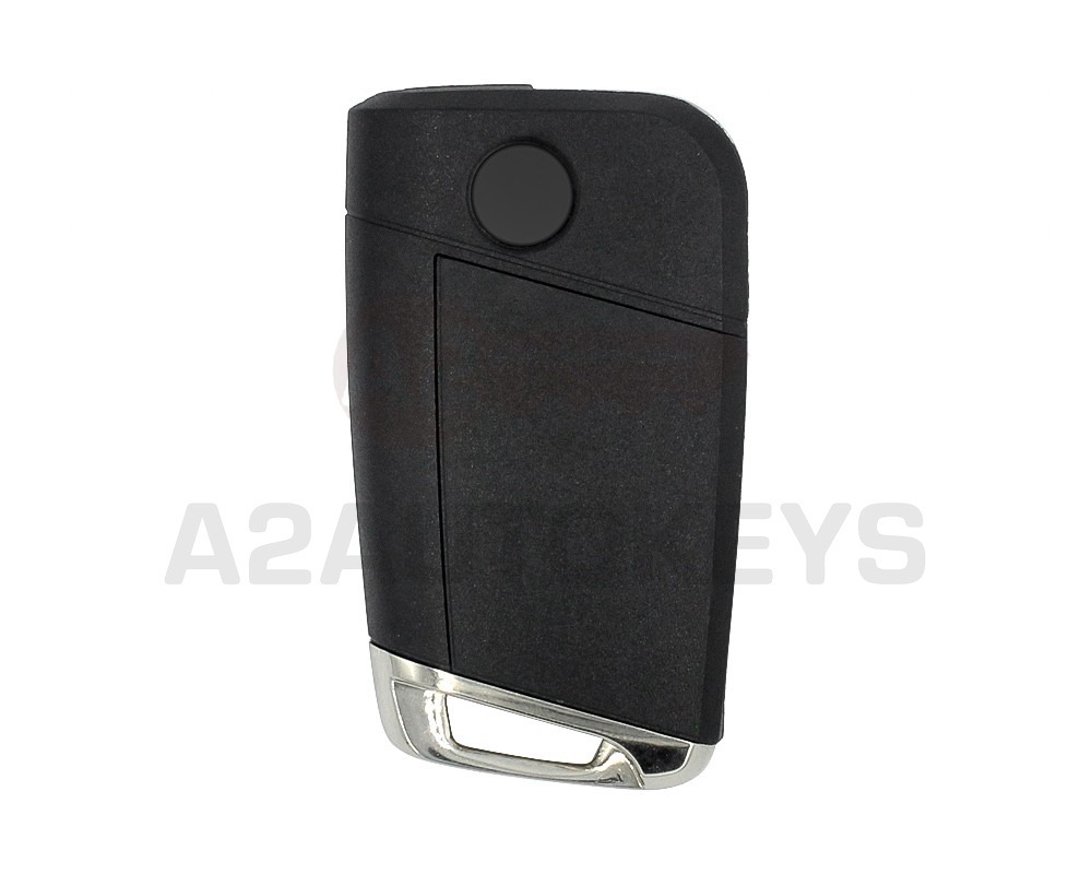 Volkswagen VW MQB 2015 Flip Remote Key Shell 3 Buttons HU66 Chrome