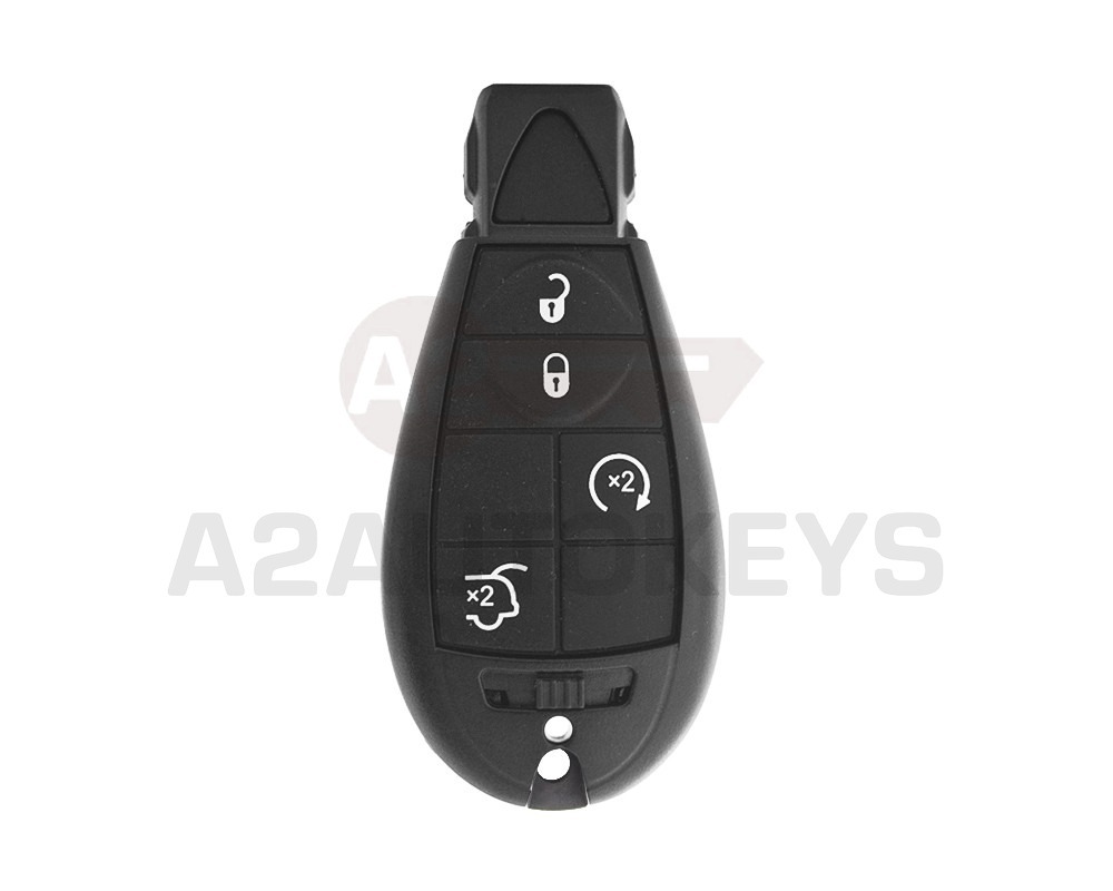 Chrysler Jeep Dodge Fobik Remote Key Shell 4 Buttons Without Panic