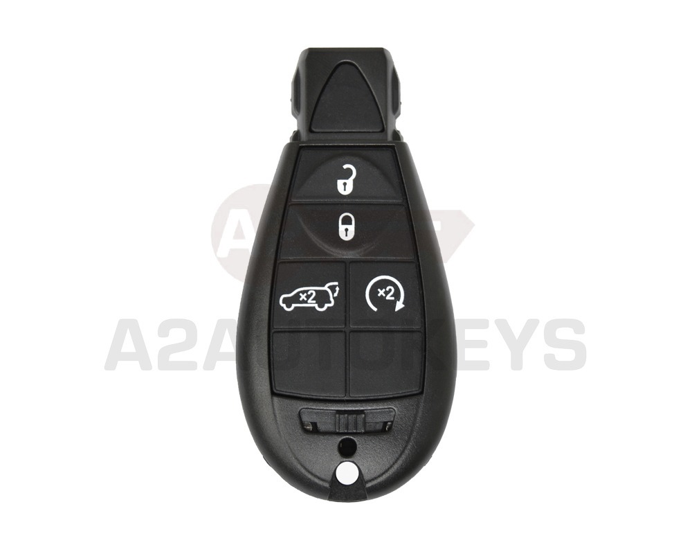 Chrysler Jeep Dodge Fobik Remote Key Shell 4 Button Without Panic