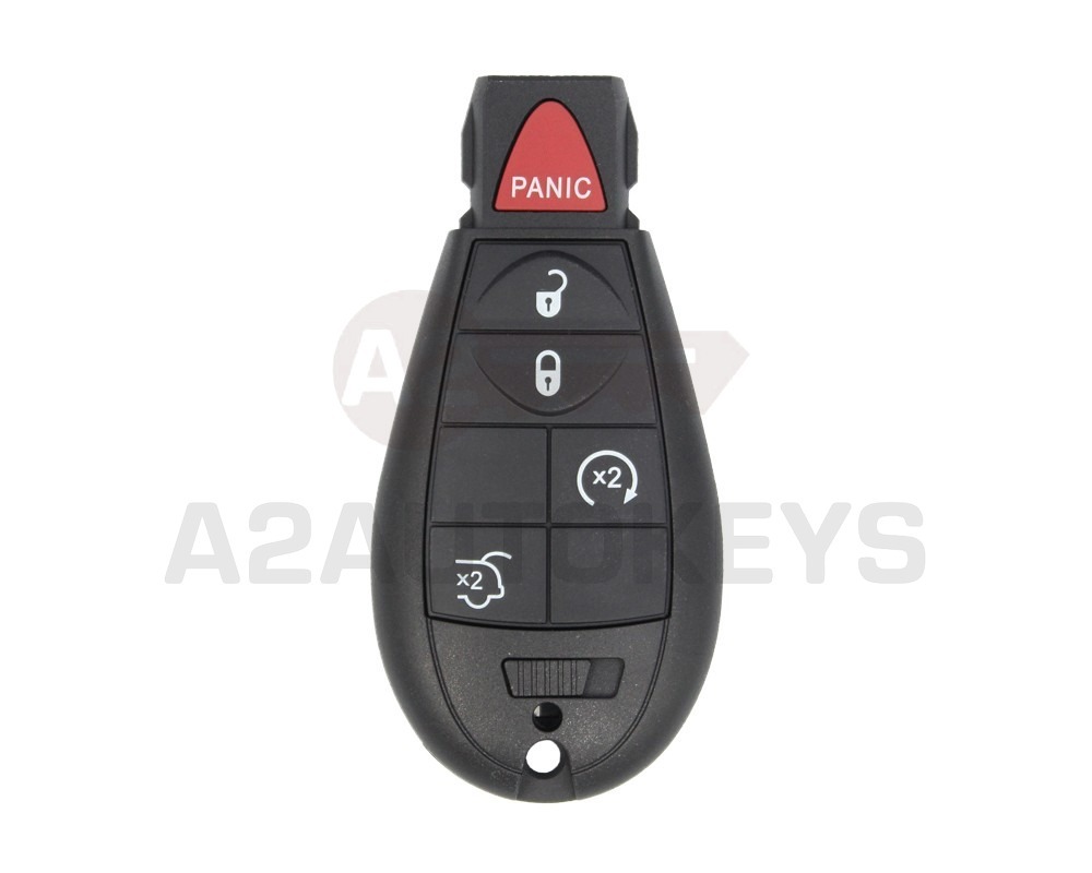 Chrysler Jeep Dodge Fobik Remote Key Shell 5 Buttons With High trunk
