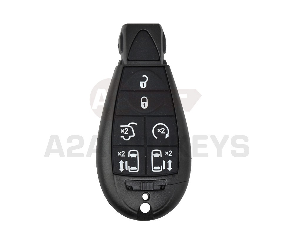 Chrysler Jeep Dodge Fobik Remote Key Shell 6 Buttons Without Panic