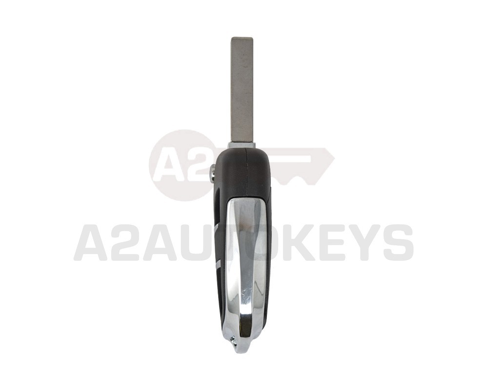 Citroen Flip Remote Key Shell 2 Button with Battery Holder