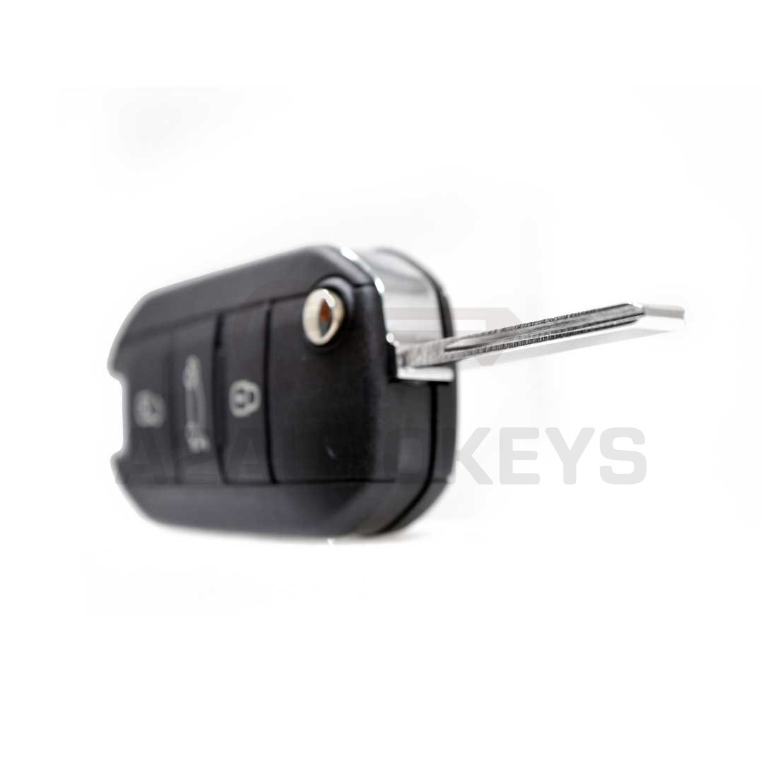 Peugeot 301 508 Citroen C-Elysee C4-Cactus Flip Remote Key 433MHz 3 Buttons FCC ID: 9807343377 / 2013DJ0113