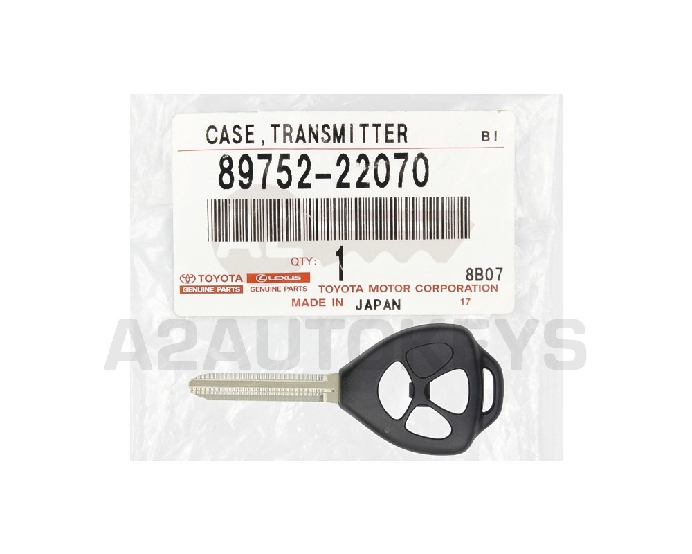 Toyota Prado 2010-2015 Genuine Remote Key Shell l 3 Button G Transponder 89752-22070 / 89752-33151