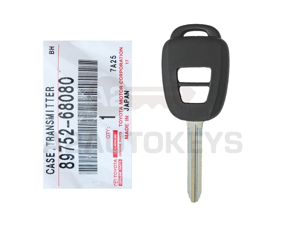 Toyota Yaris 2014 Genuine Remote Key Shell 2 Buttons 89752-68080