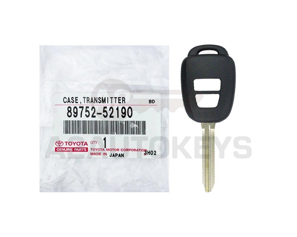 Toyota Yaris 2014 Genuine Remote Key Shell 2 Buttons Chip G 89752-52190
