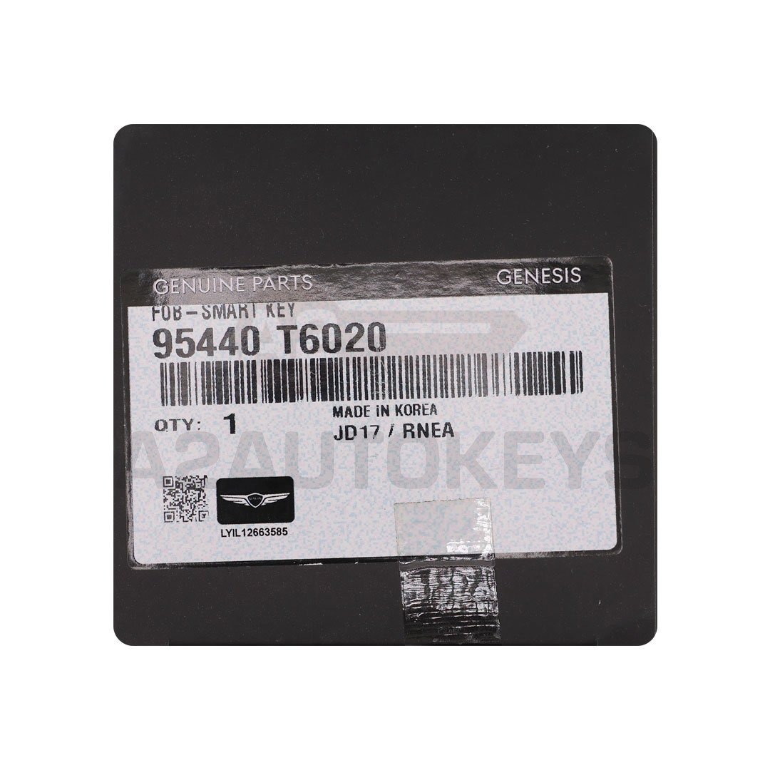 Genesis GV80 2023 Genuine Smart Remote Key 4 Buttons 433MHz 95440-T6020