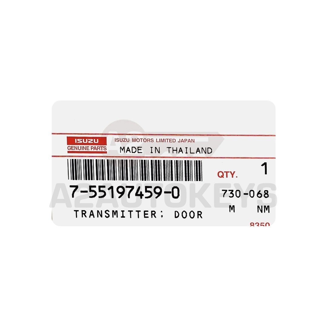 Isuzu Genuine Smart Remote Key 4 Button 433MHz 7-55197459-0