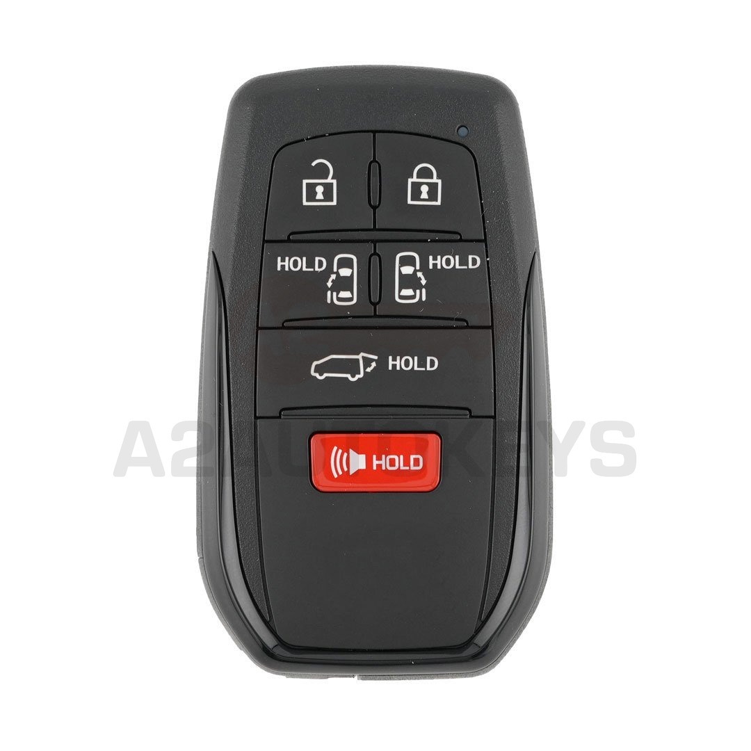 Toyota Sienna 2021 Smart Remote Key 5+1 Buttons 312.11/314.35MHz 8990H-08010 / 8990H-08011 / 8990H-08012