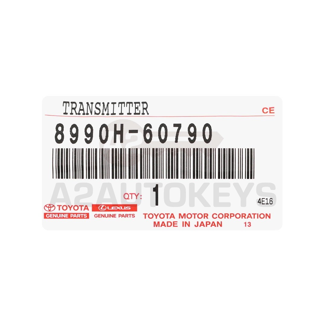 Toyota Land Cruiser 2024 Genuine Smart Remote Key 3+1 Buttons 315MHz 8990H-60790