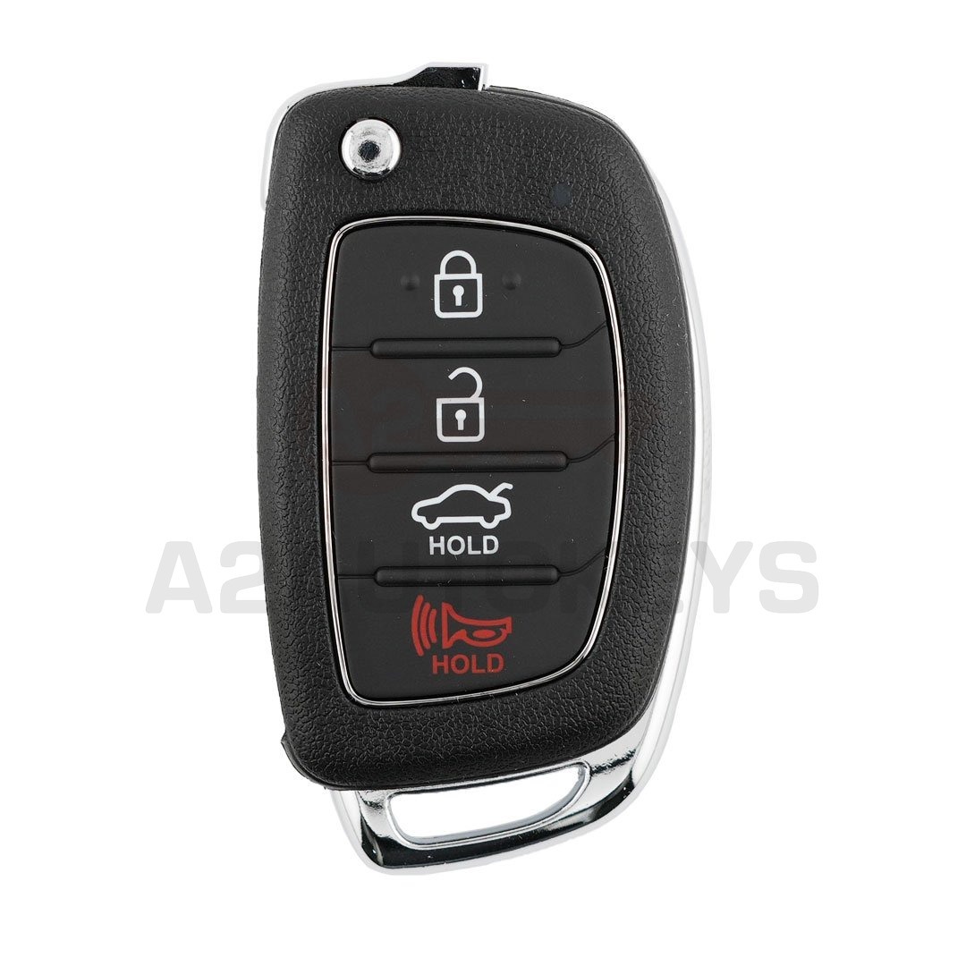 Hyundai Elantra 2014 Genuine Flip Remote Key 3+1 Buttons 433MHz 95430-3X300 / 95430-3X301