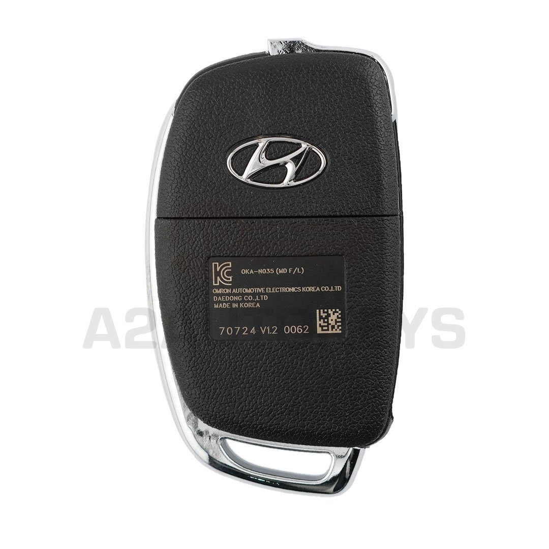 Hyundai Elantra 2014 Genuine Flip Remote Key 3+1 Buttons 433MHz 95430-3X300 / 95430-3X301