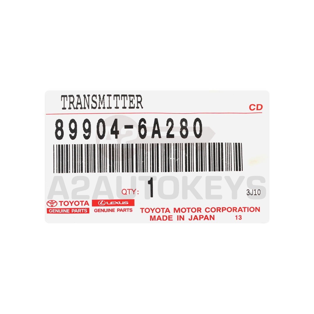 Toyota Land Cruiser Prado 2020 Genuine Smart Remote Key 3 Buttons 314.35/312.11MHz 89904-6A280