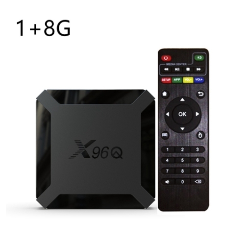 Para Android 10.0 X96Q Smart TV Box Allwinner H313 CPU CPU Media reproductores de transmisión de CPU 4K 2.4G Set Top TV Prefix