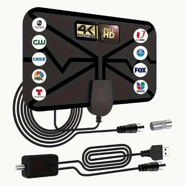 Antena digital 4k TV TV interior de la banda de onda del suelo DVB-T2 Antena de TV inteligente de alta definición