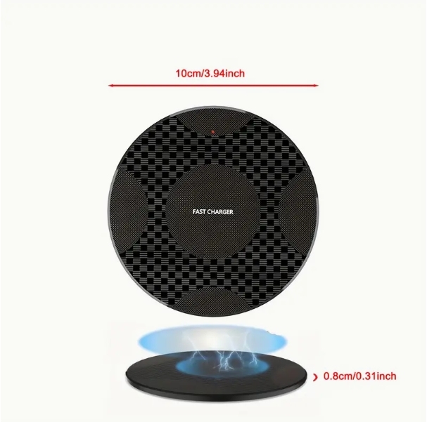 Adecuado para el cargador inalámbrico Apple Android Y9 disco cargador inalámbrico 10W