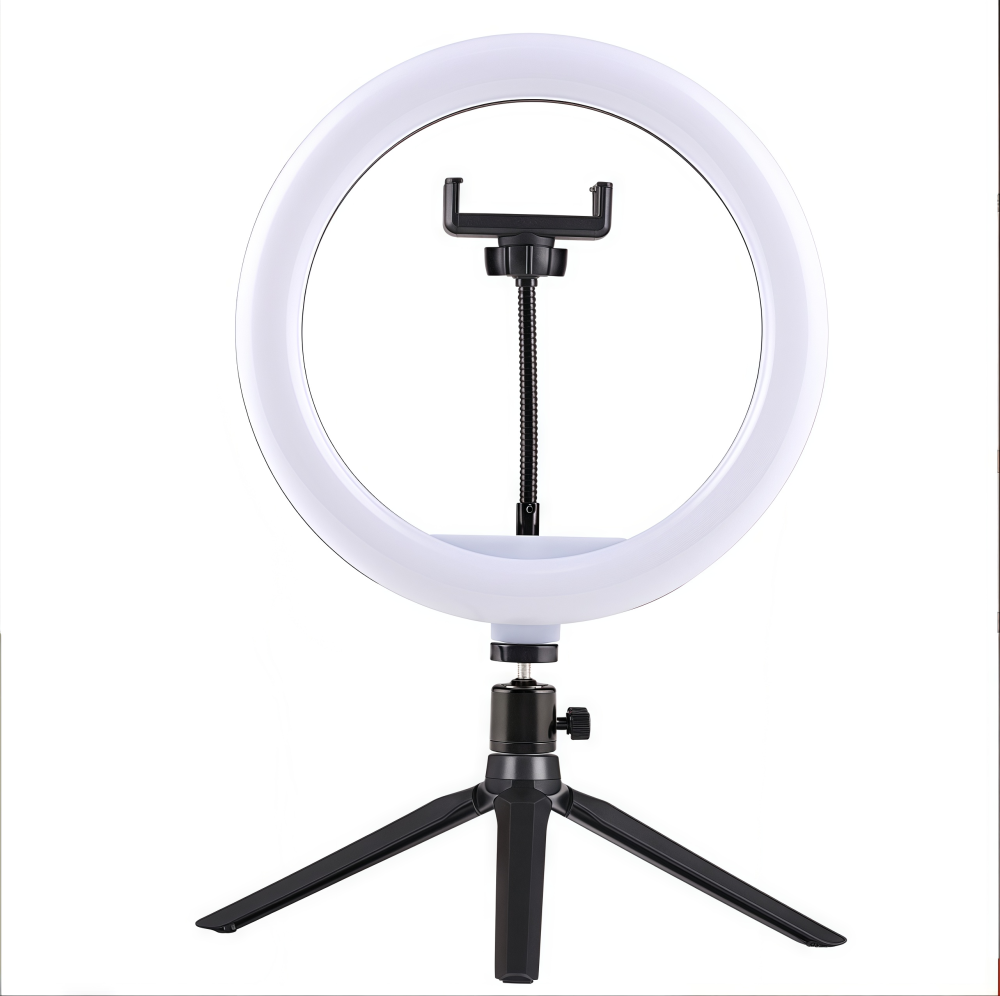 Trípode de escritorio de 10 pulgadas para luz de relleno, iluminación de belleza para fotografía, trípode para video selfie