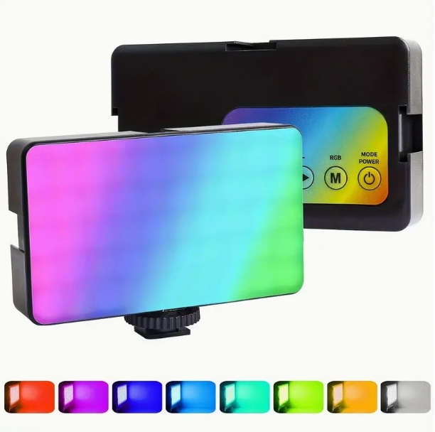 RGB Pocket Light Color Light Fotografía Viva Fotografía Luz Selfie Square Square Light Soft Beauty Portable