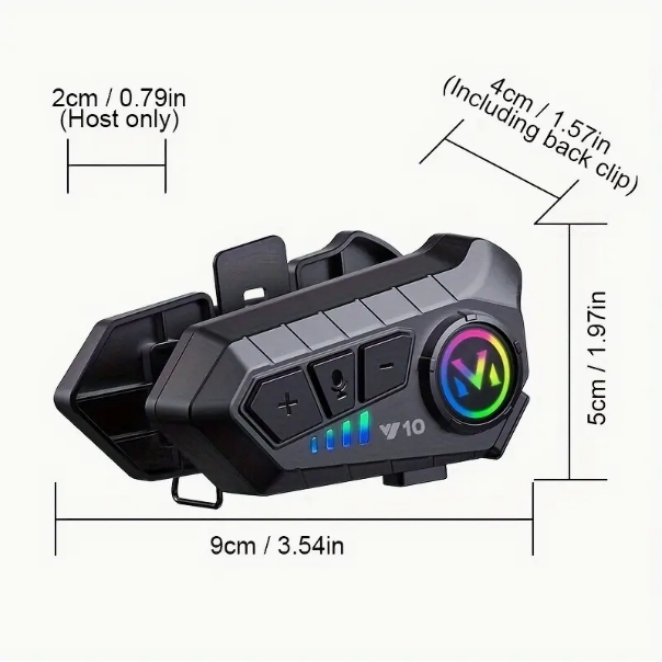 Auriculares Bluetooth para casco de motocicleta Y10