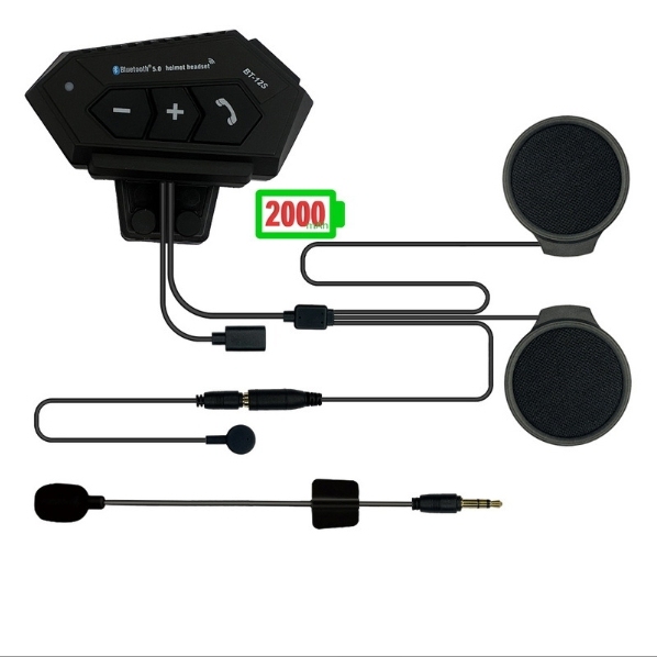 Auriculares inalámbricos Bluetooth para casco de motocicleta, serie BT12, para conducción en vehículos eléctricos, llamadas, escuchar música
