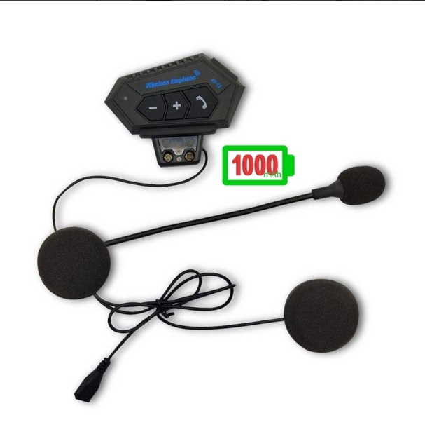 Auriculares inalámbricos Bluetooth para casco de motocicleta, serie BT12, para conducción en vehículos eléctricos, llamadas, escuchar música
