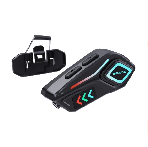 Auriculares Bluetooth para casco K07, iluminación ambiental, batería de larga duración, aptos para varios cascos, reducción de ruido, estéreo binaural