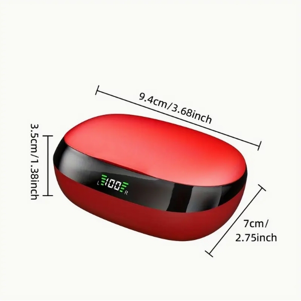 Auriculares Bluetooth SP16 con gancho para la oreja, para deportes de running, con batería de larga duración, pantalla digital y reducción de ruido.