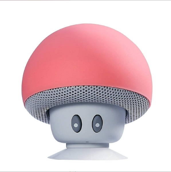Mini altavoz Bluetooth con forma de hongo, soporte portátil para teléfono móvil, regalo de hongo, altavoz pequeño inalámbrico