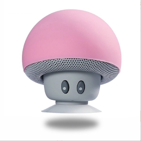 Mini altavoz Bluetooth con forma de hongo, soporte portátil para teléfono móvil, regalo de hongo, altavoz pequeño inalámbrico