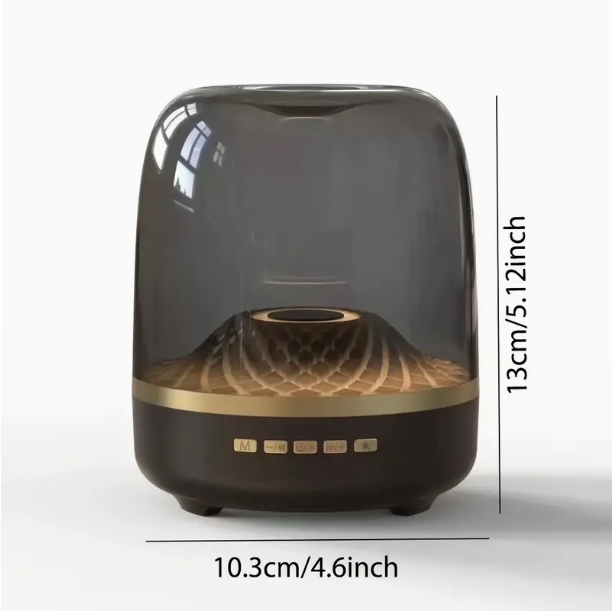 Altavoz inalámbrico Bluetooth V6 de 4.ª generación con subwoofer de cristal colorido Harman GLASS, altavoz de regalo TWS del mismo estilo