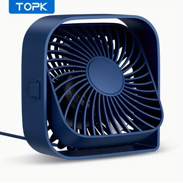 Ventilador pequeño de escritorio con alimentación USB, mini ventilador de escritorio de oficina, sin batería, silencioso