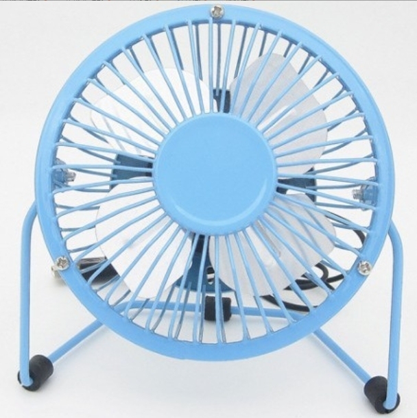 Mini ventilador USB con aspas de aluminio, ventilador USB de hierro, mini ventilador de metal, pequeño ventilador