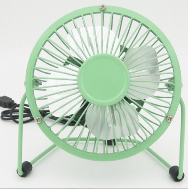 Mini ventilador USB con aspas de aluminio, ventilador USB de hierro, mini ventilador de metal, pequeño ventilador