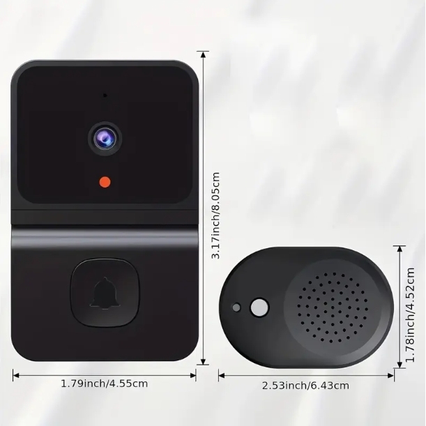 Timbre inteligente de bajo consumo, timbre inalámbrico con video, intercomunicador, monitoreo móvil, timbre wifi.