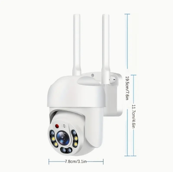Cámara de vigilancia  A6 HD para exteriores, impermeable, 1080P, domo de 1,5 pulgadas, para el hogar, con WiFi, resistente al agua