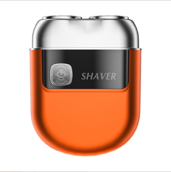 Maquinilla de afeitar eléctrica portátil de aleación de zinc para hombre, con luz de respiración, pantalla magnética y cuchillas.