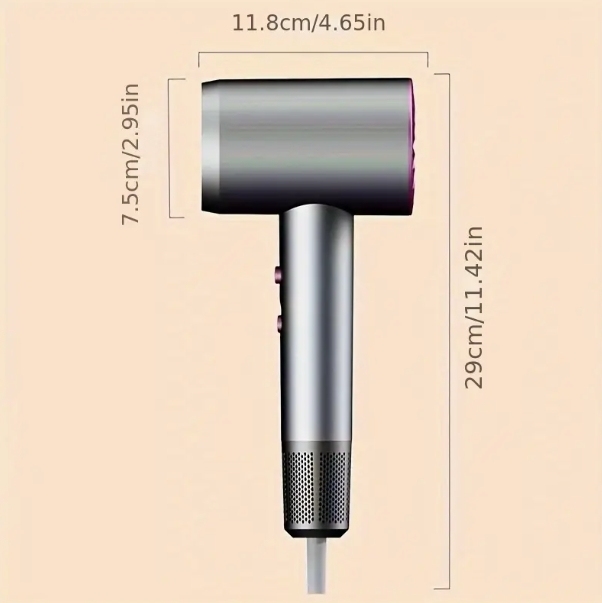 Secador de pelo doméstico de alta potencia, iones negativos, temperatura constante, viento frío y caliente, secador de pelo de alta velocidad