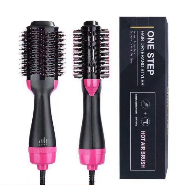 Peine de aire caliente multifuncional 2 en 1, rizador, peine para cabello liso, secador de pelo, peine, secador de pelo de alta potencia de 1000 W.