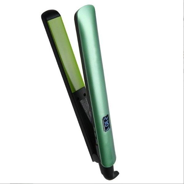 Plancha de pelo de doble uso para rizar y alisar, plancha de pelo eléctrica, plancha de pelo liso con varias velocidades y temperatura, rizador de pelo