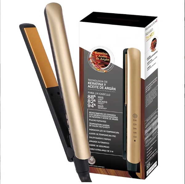 Plancha de pelo de doble uso para rizar y alisar, plancha de pelo eléctrica, plancha de pelo liso con varias velocidades y temperatura, rizador de pelo