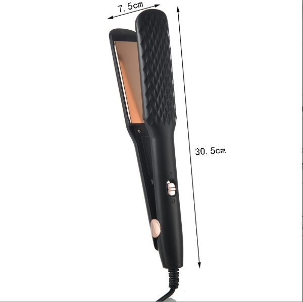 Rizador de cabello liso de madera contrachapada para mujeres Moldeado de doble propósito sin dañar la generación de energía Rizador de flequillo de madera contrachapada