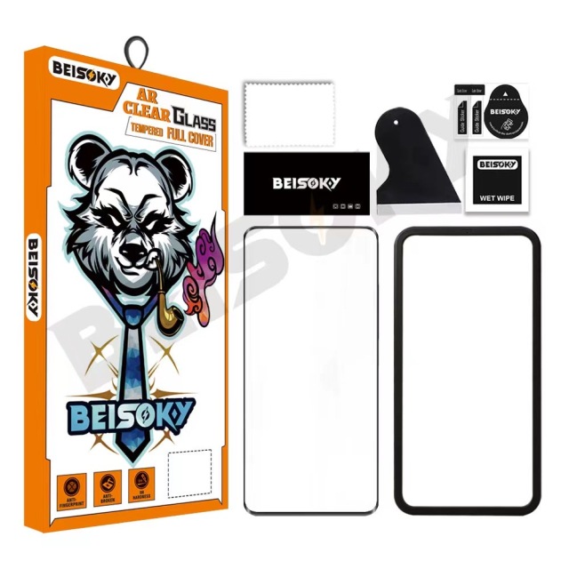 BEISOKY 3D Curved Edge Full Glue HD Clear Dustproof Phone Screen Protector for Samsung Galaxy S22 S23 S24 Ultra Tempered Glass
