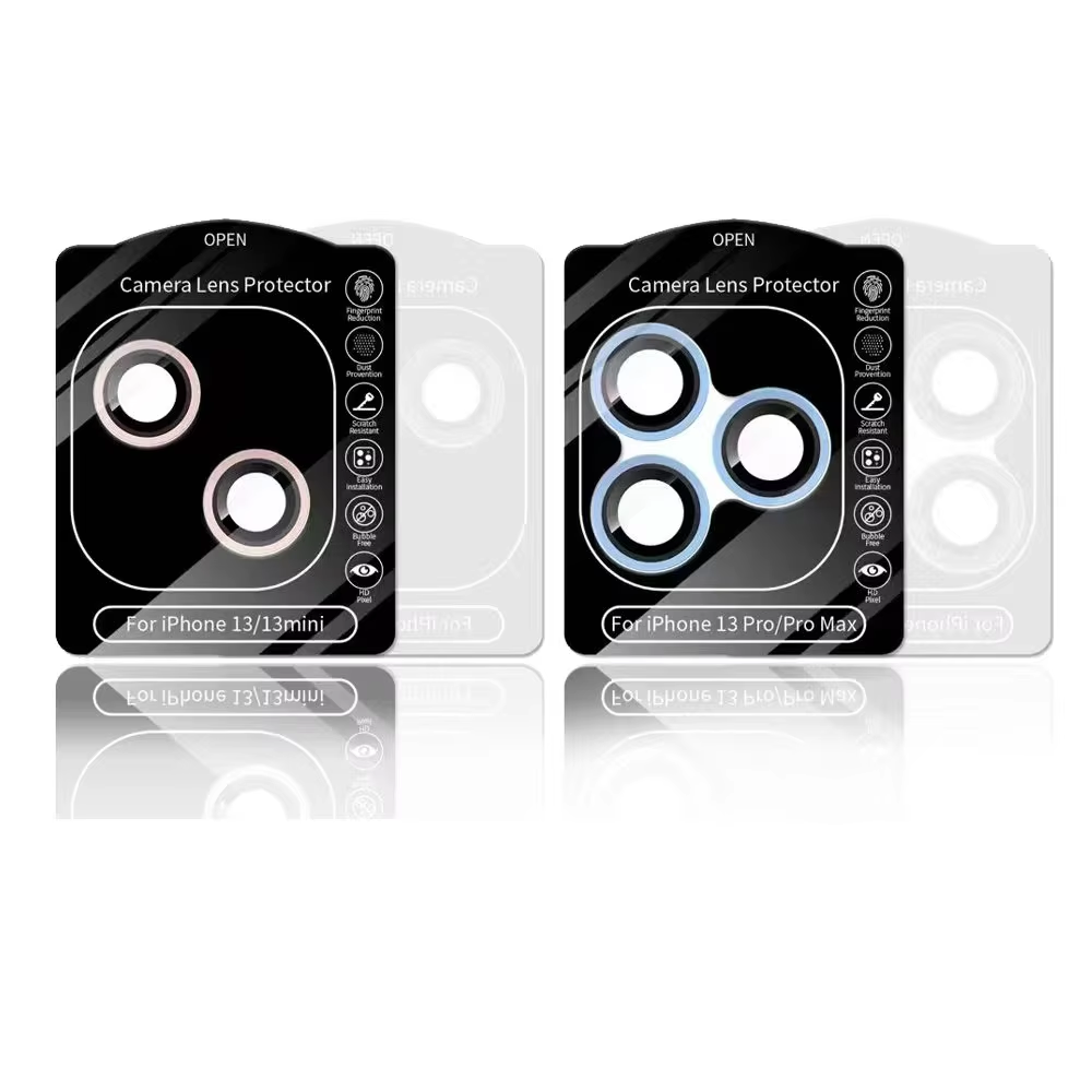 BEISOKY Easy Install Kit CD Pattern Eagle Eye Lens Protector Camera Lens Protector Metal Camera Lens Protector for iPhone 13 14 15 Pro Max