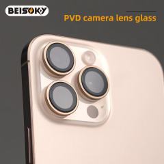 BEISOKY Anti Scratch Easy to Install Sapphire Crystal Camera Lens Protector PVD Camera Lens Glass for iPhone 16 15 14 13 PRO MAX