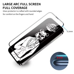 BEISOKY High Quality Anti Static 0.2mm Ultra-thin with Dust Filters Tempered Glass Screen Protector for iphone 16 15 14 13 12 11 Pro Max