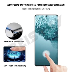 BEISOKY 3D Curved Edge Full Glue HD Clear Dustproof Phone Screen Protector for Samsung Galaxy S22 S23 S24 Ultra Tempered Glass