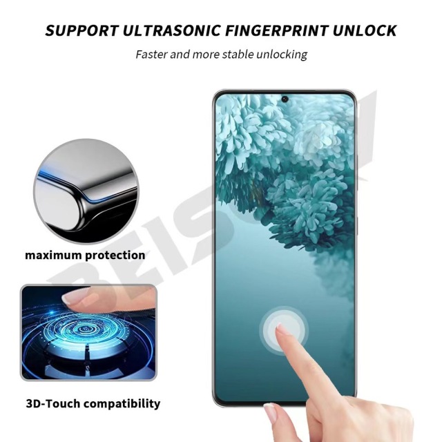 BEISOKY 3D Curved Edge Full Glue HD Clear Dustproof Phone Screen Protector for Samsung Galaxy S22 S23 S24 Ultra Tempered Glass